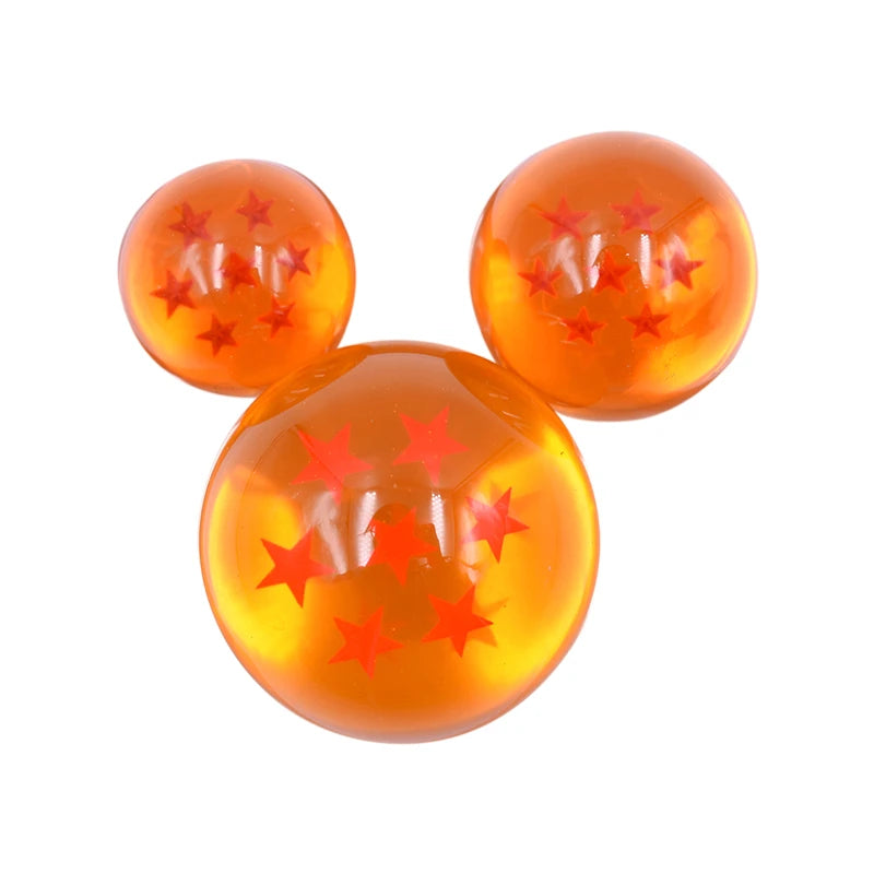 7Pcs/Set Dragon Ball Z 7 Stars Orange Crystal Ball Anime Figure Toys Anime Collection Model Dolls Home Room Decor Birthday Gifts