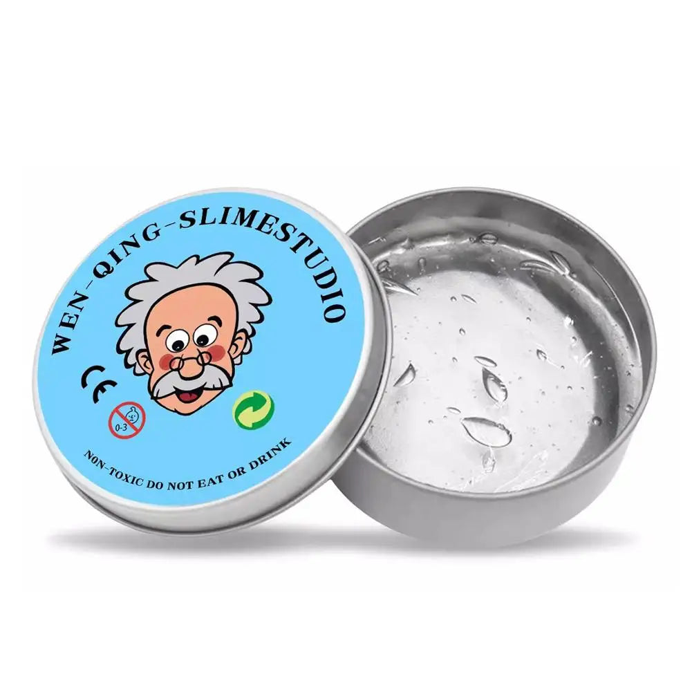 Transparent Liquid Mud, Slime Bubble Gel Stress Relief Toy, Elastic Glass Transparent Crystal Mud, Stress Relief Tool