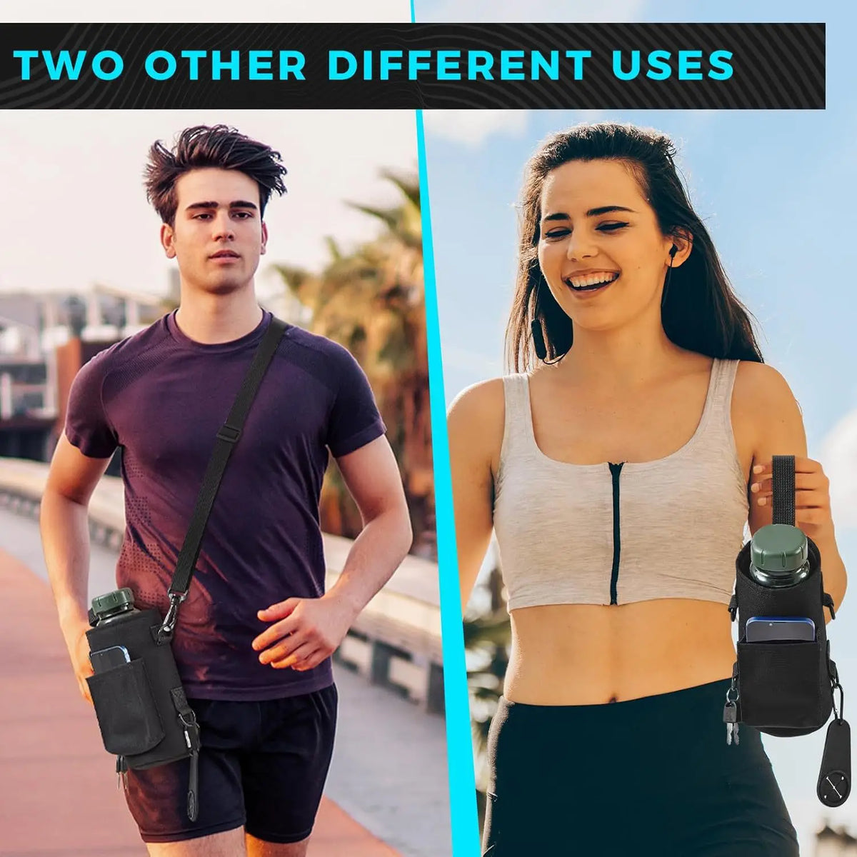 2026 Magnetic Water Bottle Pouch Gym-Specific Sports Cup Holder with Strong Magnet for Outdoor Fitness And Active Lifestyle
