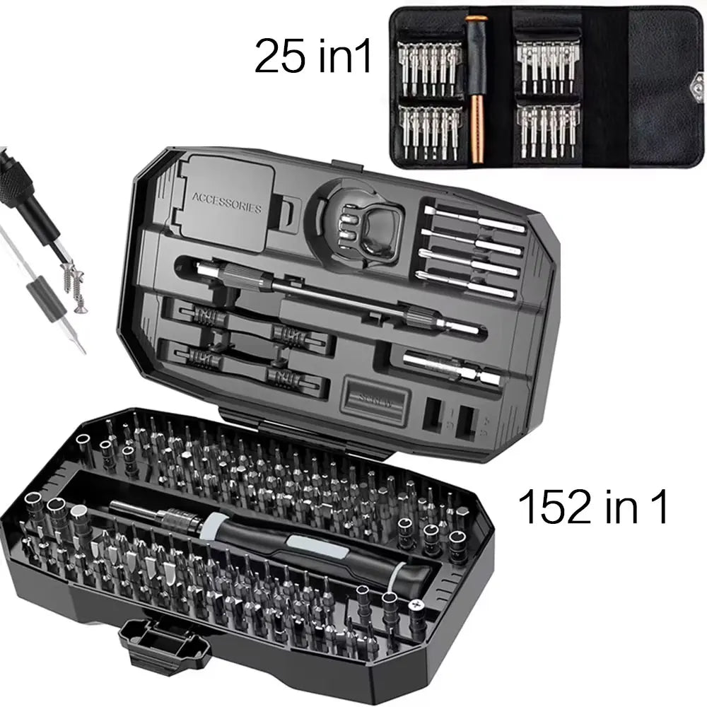 Precision Screwdriver Set, Laptop Tool Kit, 152/25 in 1 Professional Computer Screwdriver Repair Kit T5 T6 Torx Screwdriver