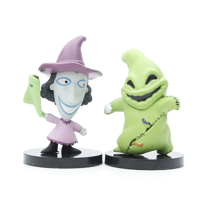 10pcs/set The Nightmare Sally Jack Skellington Christmas PVC Model Vinyl Figurine Halloween Gift Action Figure Toys