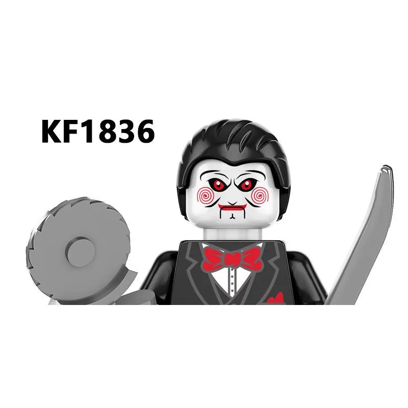 WM6205 Novel Horrible Movie Halloween Pumpkin Witch Nun Vampire Zombies Building Blocks Mini Action Figure Toys