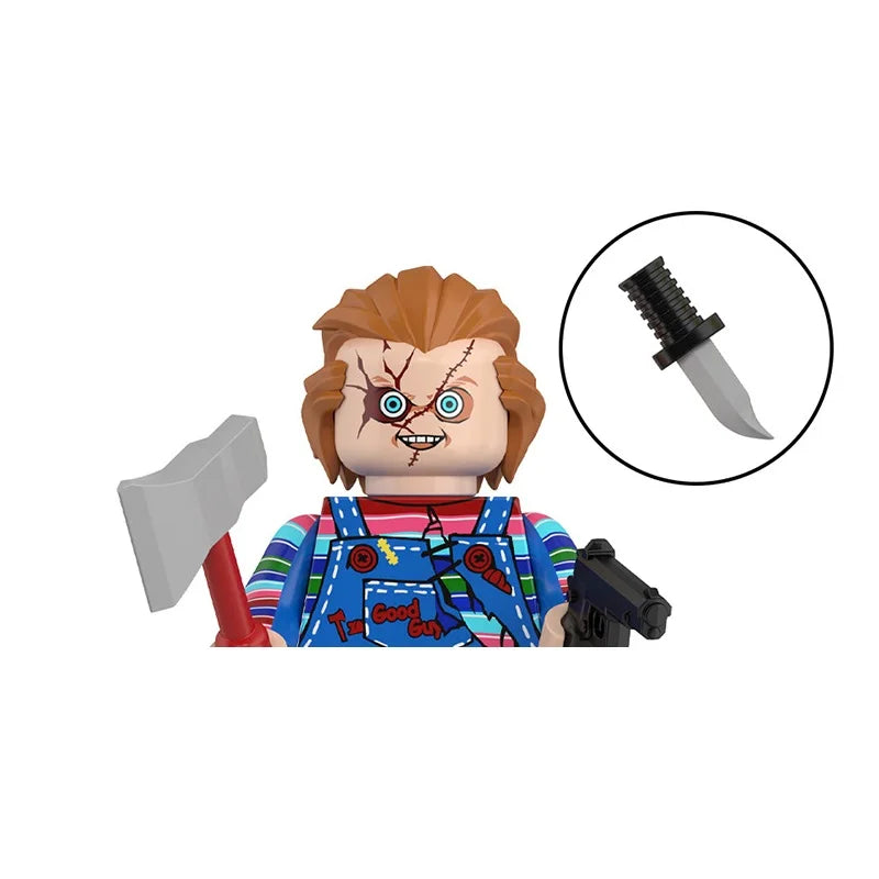 WM6205 Novel Horrible Movie Halloween Pumpkin Witch Nun Vampire Zombies Building Blocks Mini Action Figure Toys