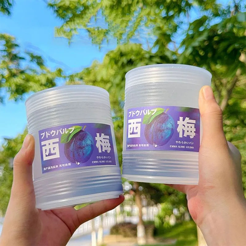 300ml Large Slime Decompression Crystal Mud Simulated Fruit Juice Decompression Pinching Soft And Relaxed Pinch Relieve Pressure