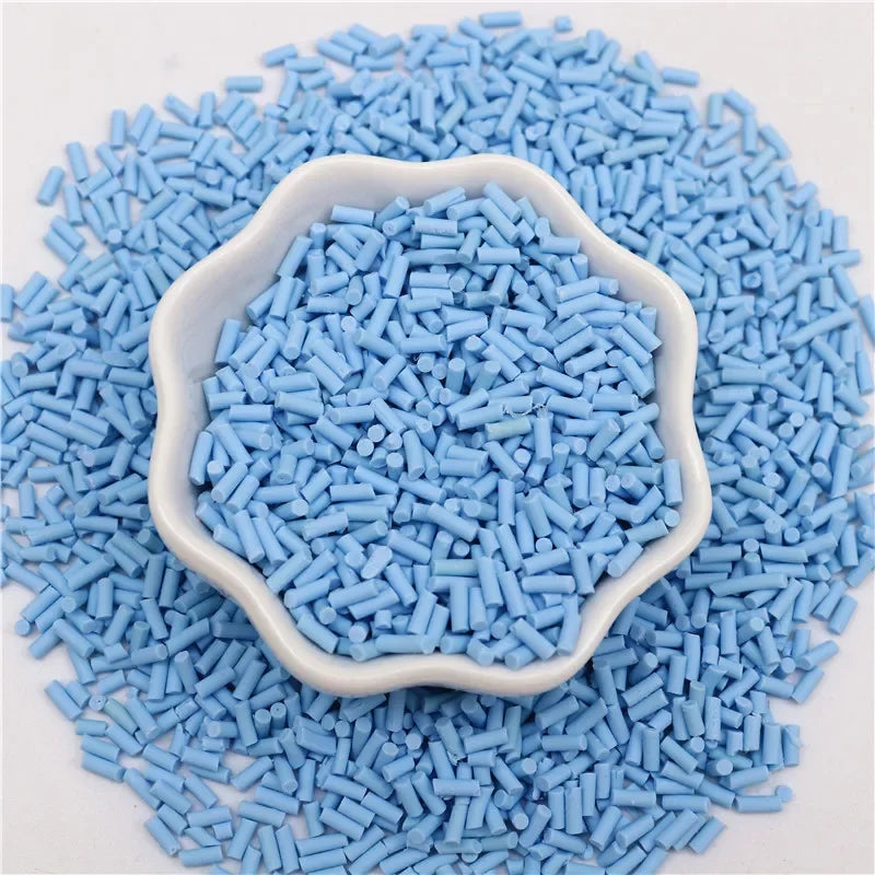 Colourful Mix Cylindrical Polymer Clay Slices Sprinkles for Slime Filling Clay DIY Crystal  Crafts Tiny plastic klei Accessory