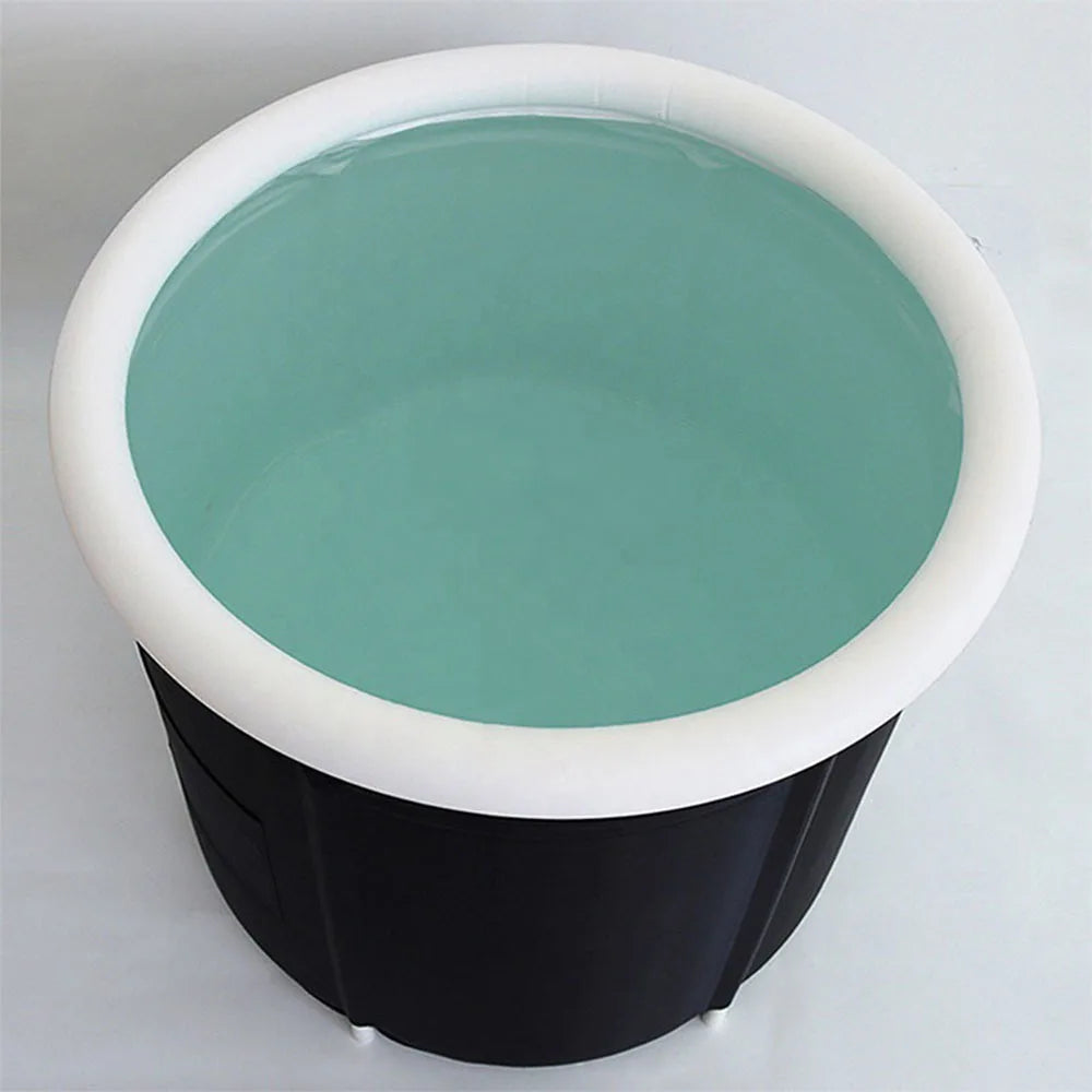 MAYZANEN Ice Bath Portable Collapsible Bathtub Thicken Large Adult Inflatable Bath Bucket Outdoor Water Therapy Cold Plunge Tub