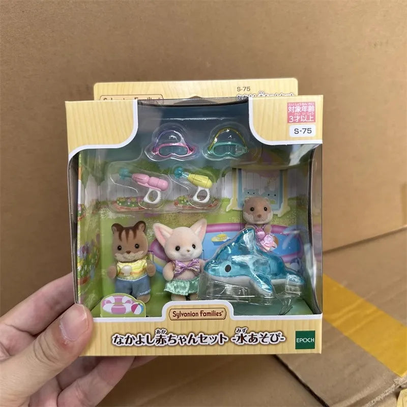Sylvanian Families Anime Girl Figures Baby Series Figure Furniture Set Pvc Statue Model Doll Collection Ornaments Gifts Toys