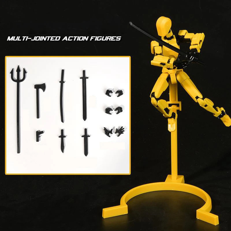 UNGH Multi-Jointed Movable Robot 3D Printed Mannequin Toy 13 Action Figure Full Body Movable Robot Toys Gifts For Children