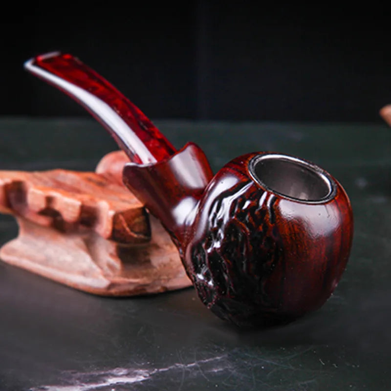 Curved Carved Tobacco Pipe Fashionable Retro Smoking Holders High-quality Reduce Tar Cigarette Filter Men Gift Smoking Tool
