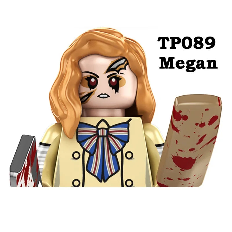 WM6205 Novel Horrible Movie Halloween Pumpkin Witch Nun Vampire Zombies Building Blocks Mini Action Figure Toys