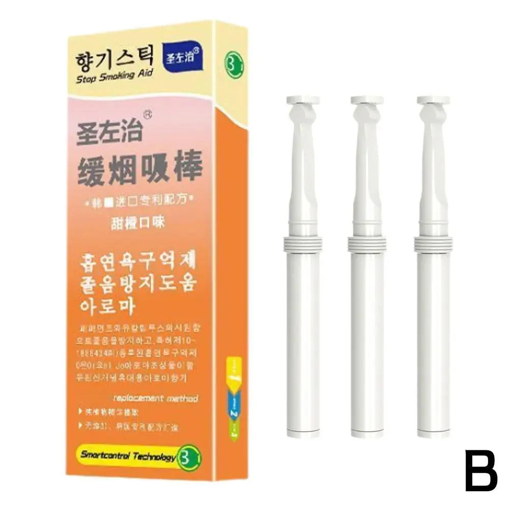 3 PCS/Box of Healthy Alternative Cigarette Sticks Plant Extracts Nicotine Free Have No Side Effects Smoking Cessation Assistance