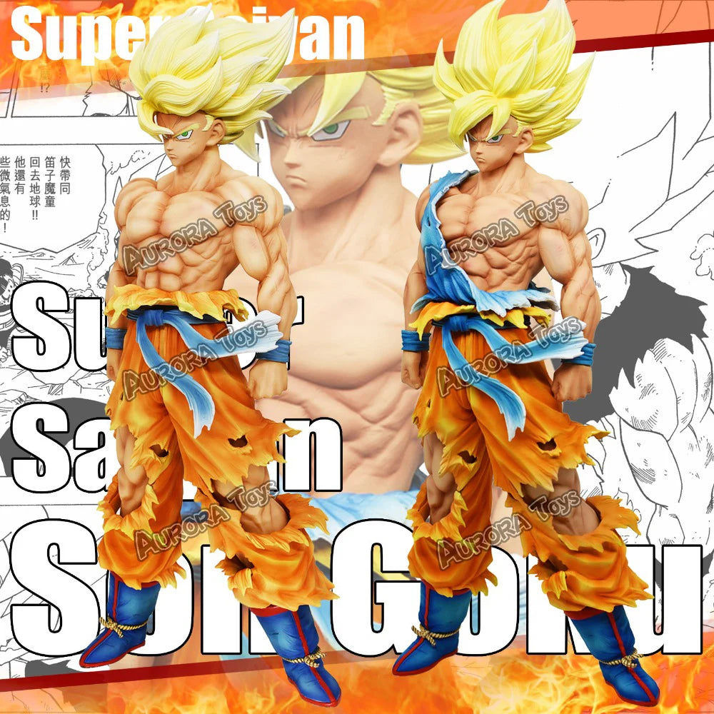 11.02in/28cm Anime Dragon Ball Figure Goku Figures Super Saiyan PVC Action Figures Collection Model Toys Gifts