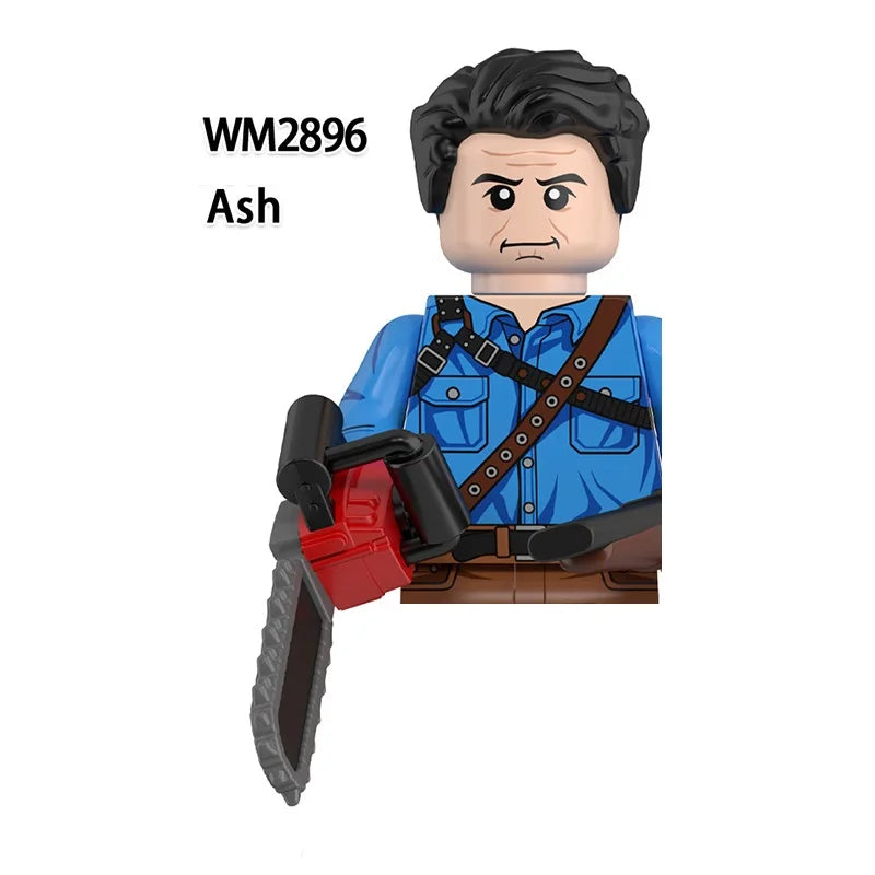 WM6205 Novel Horrible Movie Halloween Pumpkin Witch Nun Vampire Zombies Building Blocks Mini Action Figure Toys