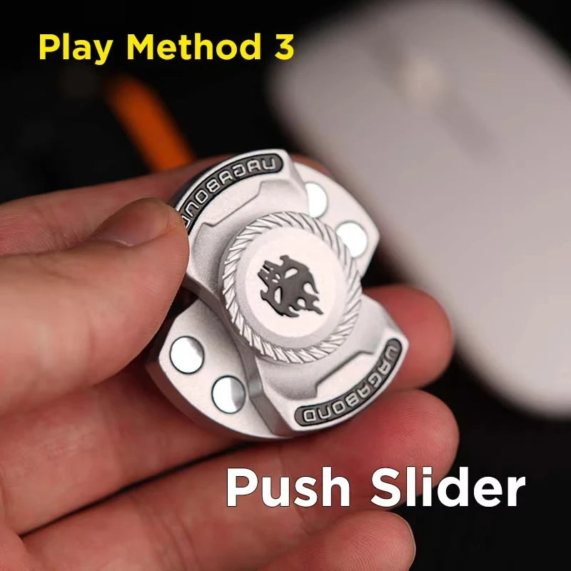 Fun 3-In-1 Game EDC Fidget Toys Personalized Skeleton Ghost Fidget Spinner Alloy Fidget Slider Stress Release Toy Sound Coin Toy