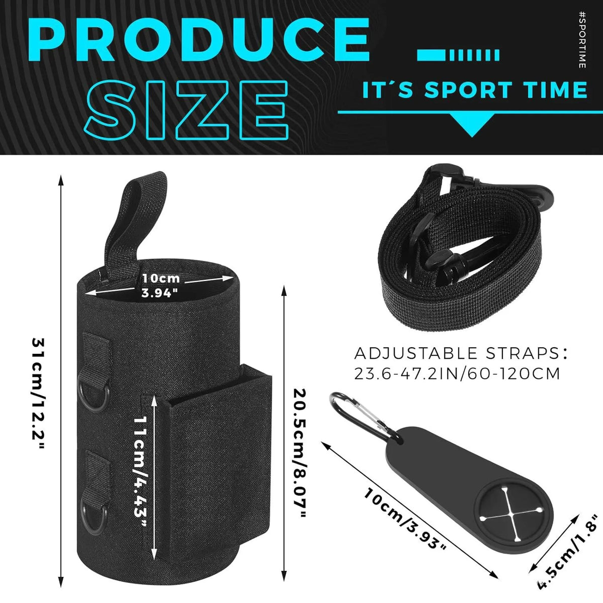 2026 Magnetic Water Bottle Pouch Gym-Specific Sports Cup Holder with Strong Magnet for Outdoor Fitness And Active Lifestyle
