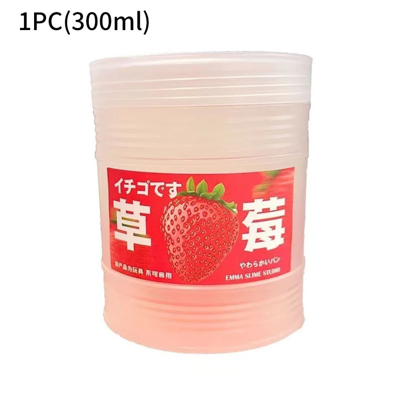 300ml Large  Fruit Juice Scented Clear Water Slime Crystal Mud Jelly Decompression Kneading Soft Relaxed Pinch Relieve Pressure