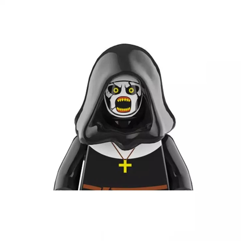 WM6205 Novel Horrible Movie Halloween Pumpkin Witch Nun Vampire Zombies Building Blocks Mini Action Figure Toys