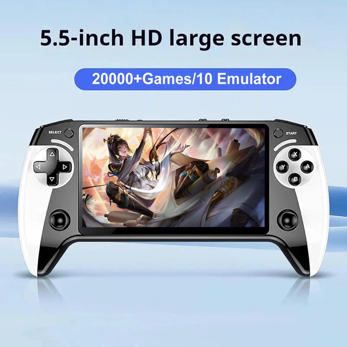 Handheld Game Console 5.5 Inch Screen Retro Gaming Console with 20000+ Games Game Player for Kids and Adults