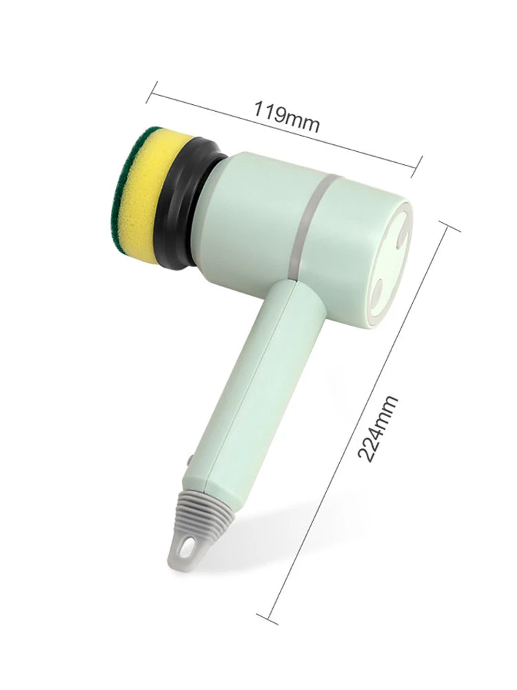 3 in 1 Electric Cleaning Brush Kitchen Dishwashing Home USB Rechargeable Electric Rotary Scrubber Household Appliances Cleaning