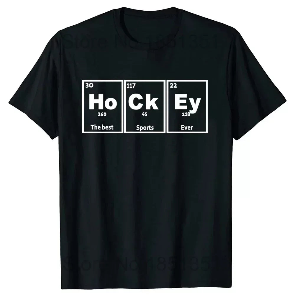 Funny Ice Hockey Player Retro Goalkeeper O-Neck Cotton T Shirt Men Casual Short Sleeve Tees Tops Harajuku Streetwear T-shirt