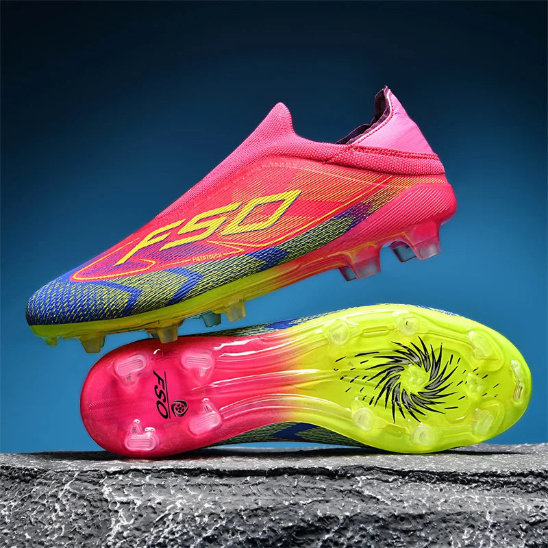 New Men's Soccer Shoes Grass Adult Non-Slip Non Slip Football Boots Ultralight Sport Indoor Cleats Fg Turf Futsal Comfortable
