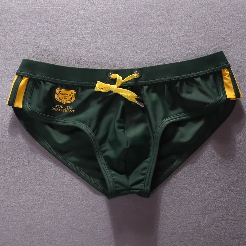 Real shot of various styles Men's classic quality solid color seaside beach swimming trunks 30806