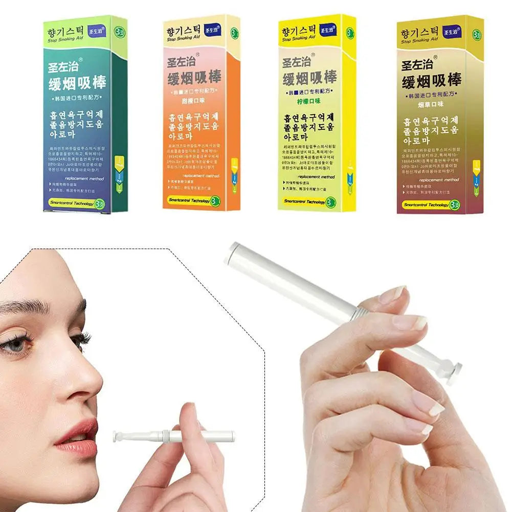 3 PCS/Box of Healthy Alternative Cigarette Sticks Plant Extracts Nicotine Free Have No Side Effects Smoking Cessation Assistance