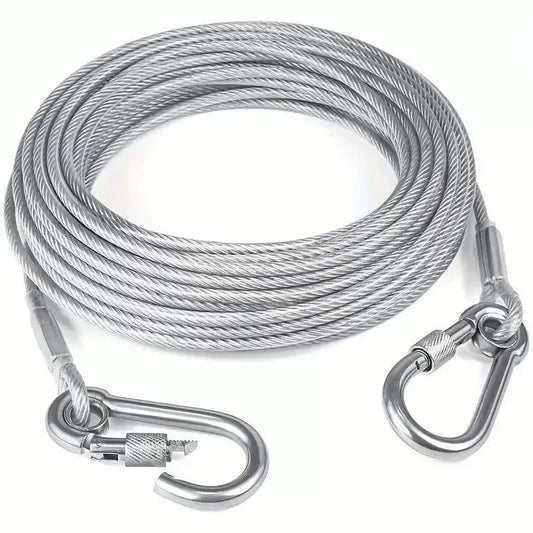 1pc 2/5/10meters versatile clothesline stainless steel rope for outdoor camping traction ropes thickened dog pet leash