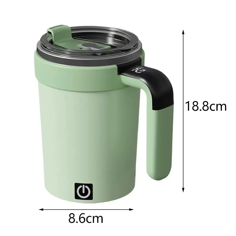 Portable Automatic Stirring Cup Detachable Gym Smart Insulated Mug Magnetic Stirring Electric Stainless Steel Coffee Mug