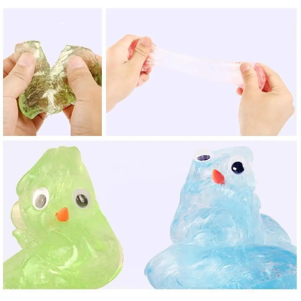 Reusable Putty Liquid Crystal Bouncy Slime Toy Set Kid Safe Mud Stress Relief Color Clay Shape Handmade DIY Handgum Playdough