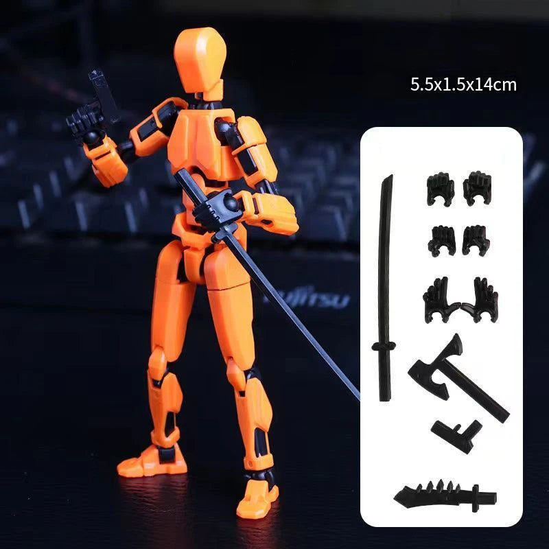 UNGH Multi-Jointed Movable Robot 3D Printed Mannequin Toy 13 Action Figure Full Body Movable Robot Toys Gifts For Children