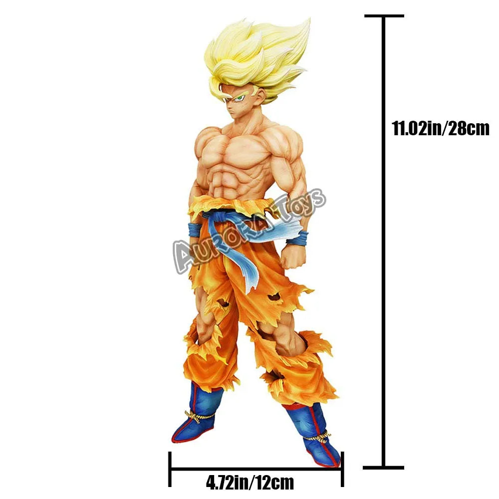 11.02in/28cm Anime Dragon Ball Figure Goku Figures Super Saiyan PVC Action Figures Collection Model Toys Gifts