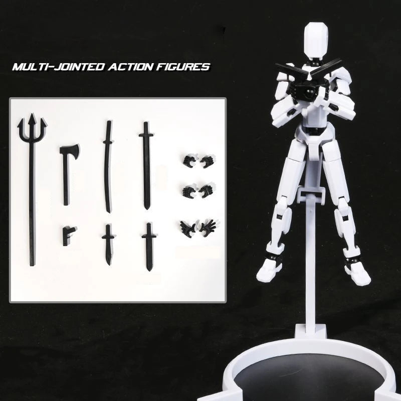 UNGH Multi-Jointed Movable Robot 3D Printed Mannequin Toy 13 Action Figure Full Body Movable Robot Toys Gifts For Children