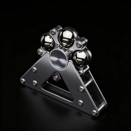 Gowinbaby Metal Fidget Spinner, Rolling Ball Track Stress Relief Hand Spinner, Anti-Anxiety Fidget Toy for Adults & Kids
