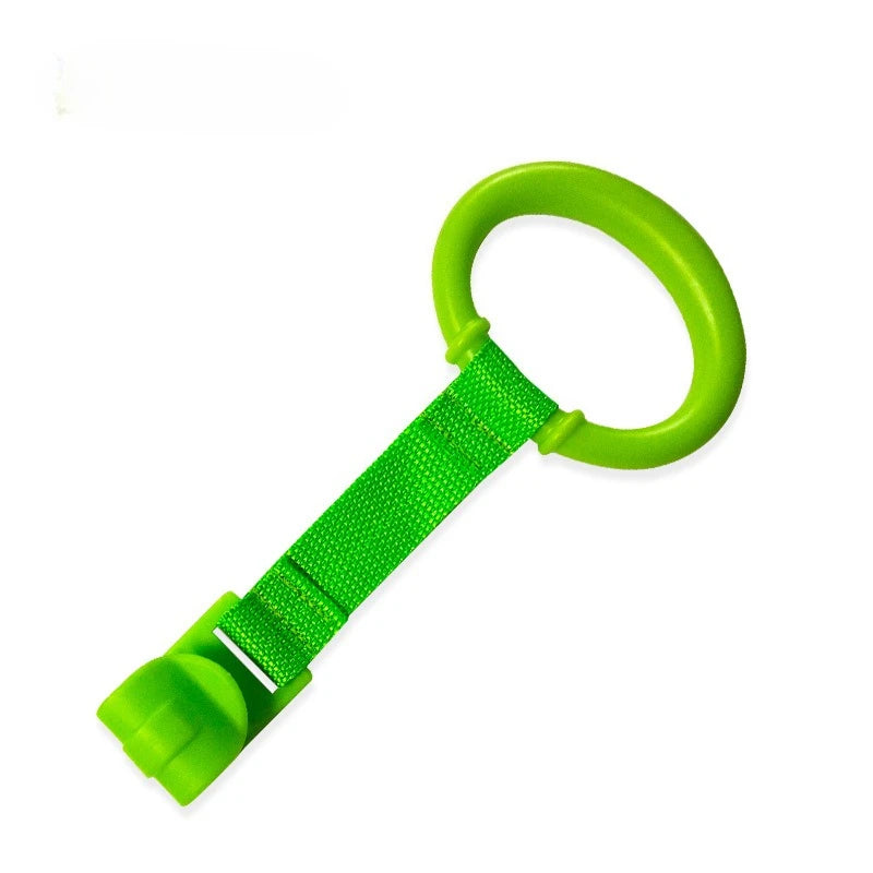 2/3/4Pcs Baby Hand Pull Rings Cribs Playpens Balance Training Ring Infant Stand Hooks Bed Hanging Pendant Household Baby Safety