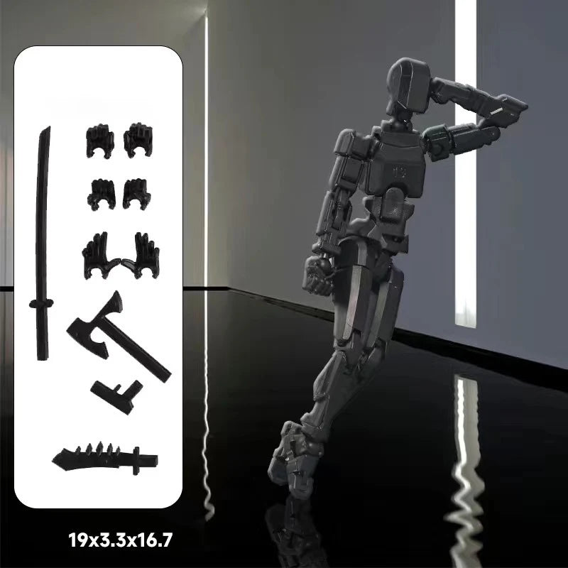 UNGH Multi-Jointed Movable Robot 3D Printed Mannequin Toy 13 Action Figure Full Body Movable Robot Toys Gifts For Children
