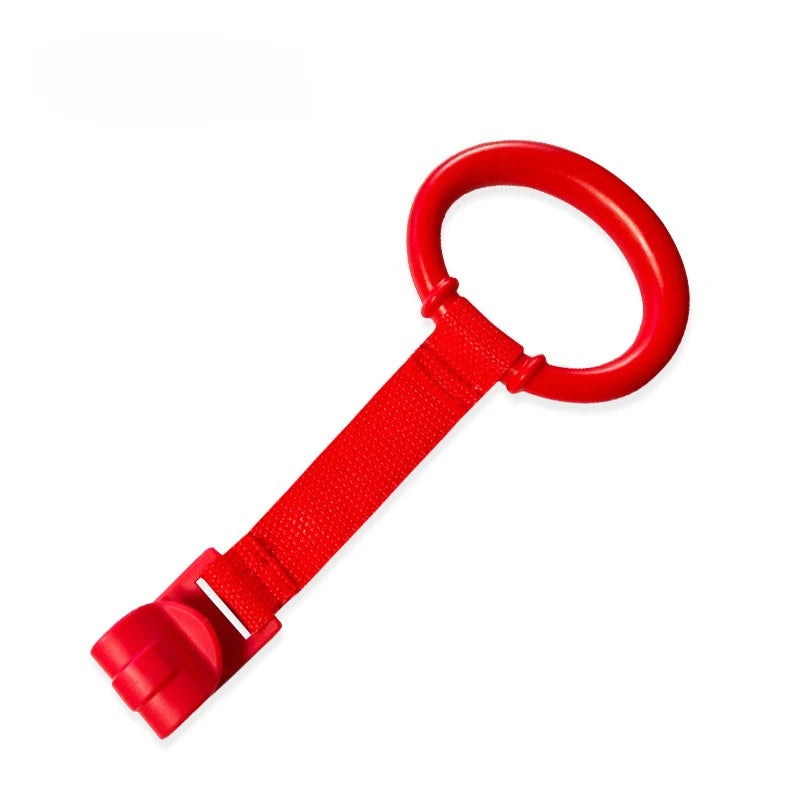 2/3/4Pcs Baby Hand Pull Rings Cribs Playpens Balance Training Ring Infant Stand Hooks Bed Hanging Pendant Household Baby Safety