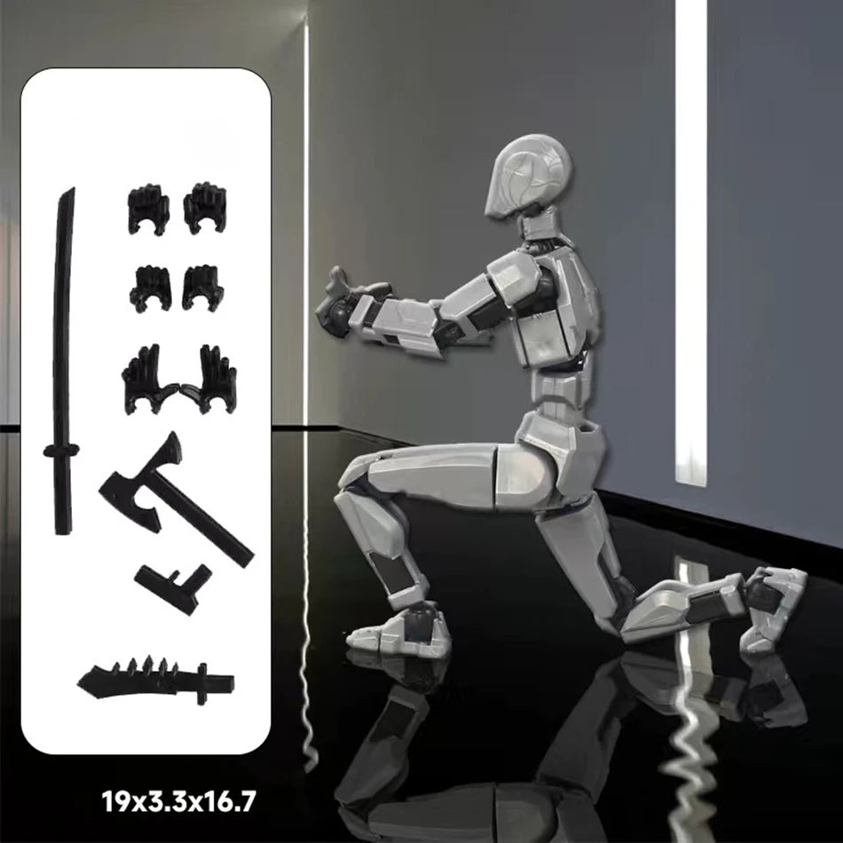 UNGH Multi-Jointed Movable Robot 3D Printed Mannequin Toy 13 Action Figure Full Body Movable Robot Toys Gifts For Children