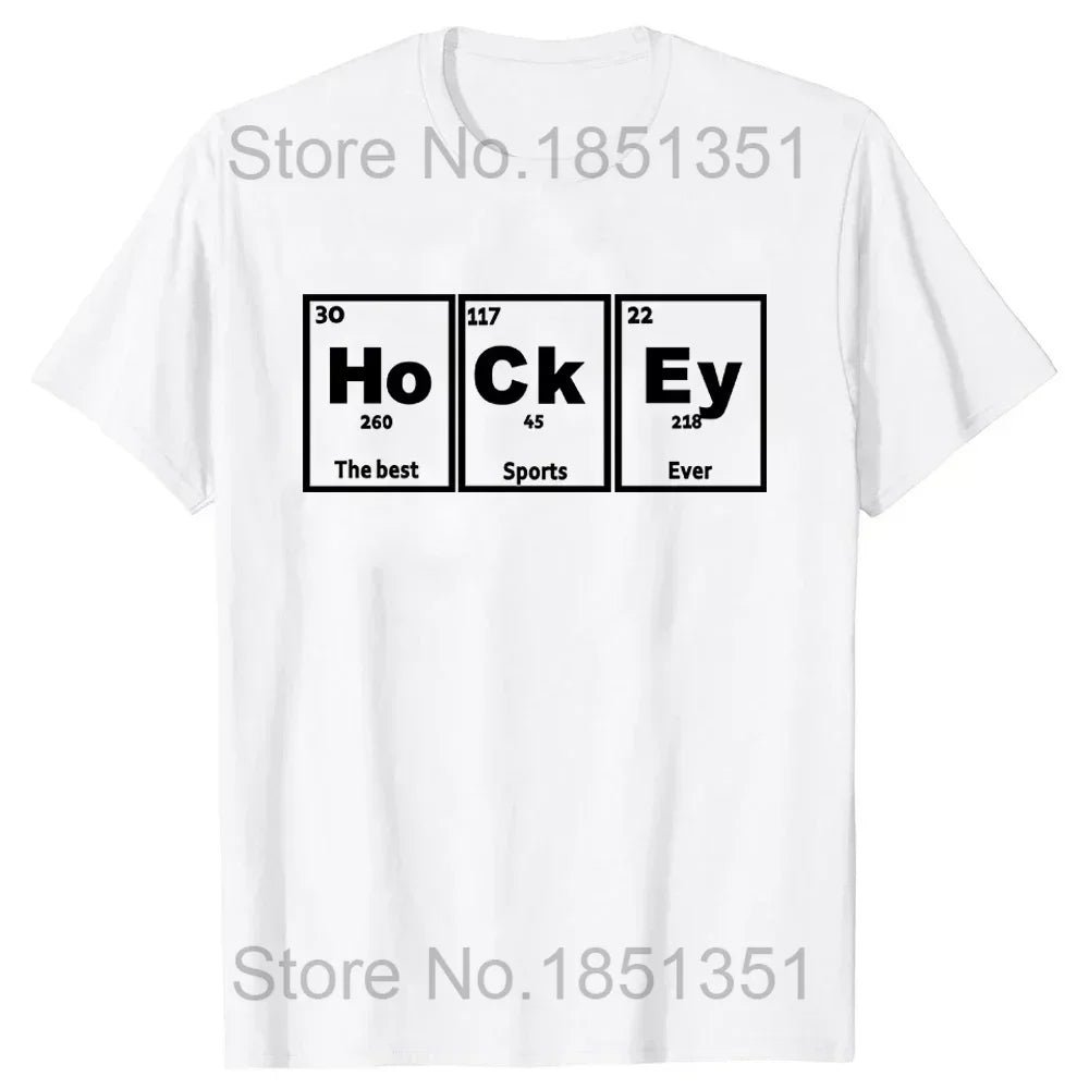 Funny Ice Hockey Player Retro Goalkeeper O-Neck Cotton T Shirt Men Casual Short Sleeve Tees Tops Harajuku Streetwear T-shirt
