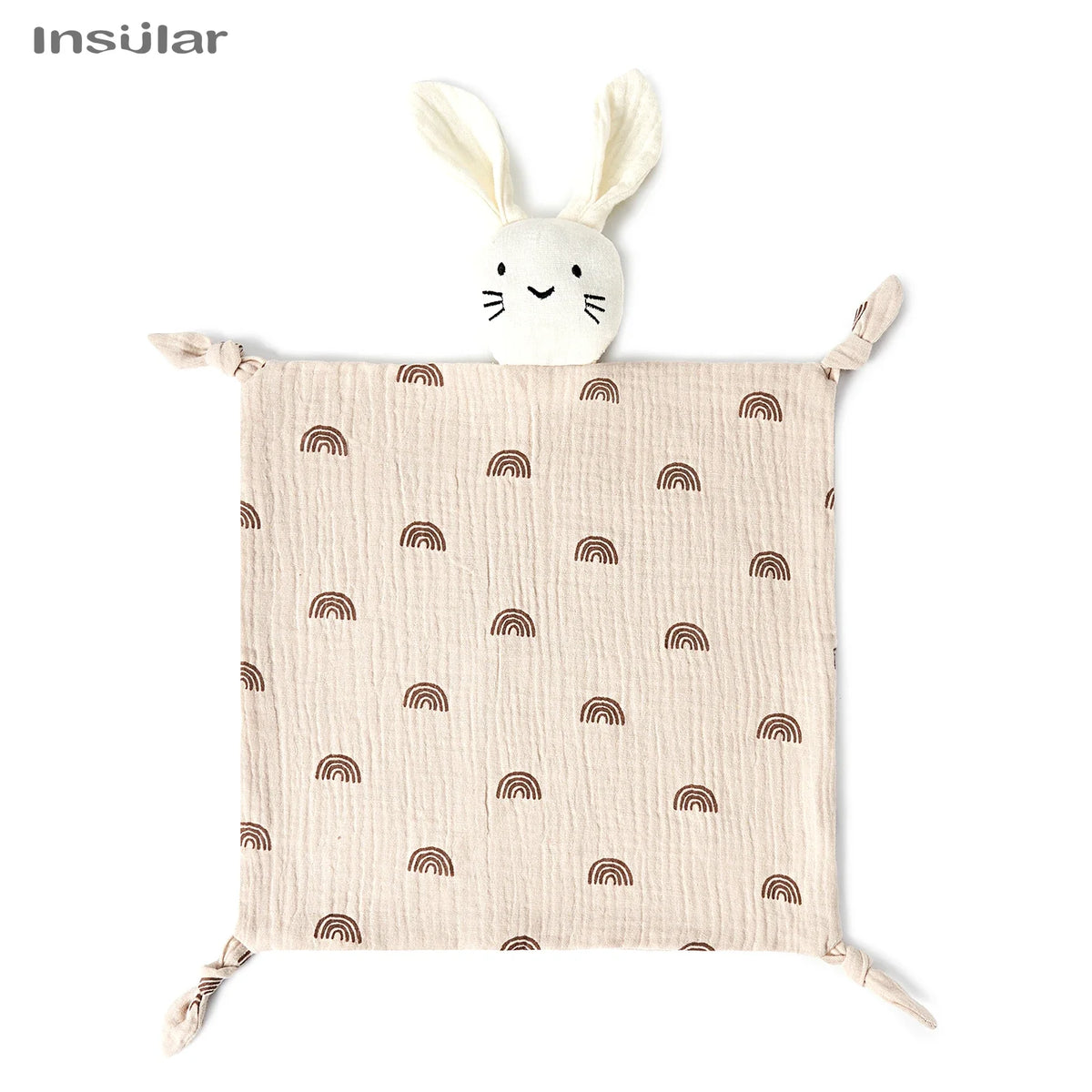 Baby Soothing Towel: Soft Rabbit Doll,Cotton Teether,Infant Comfort,Sleeping,Nursing, Cuddling Blanket Toys for Appeasing Babies