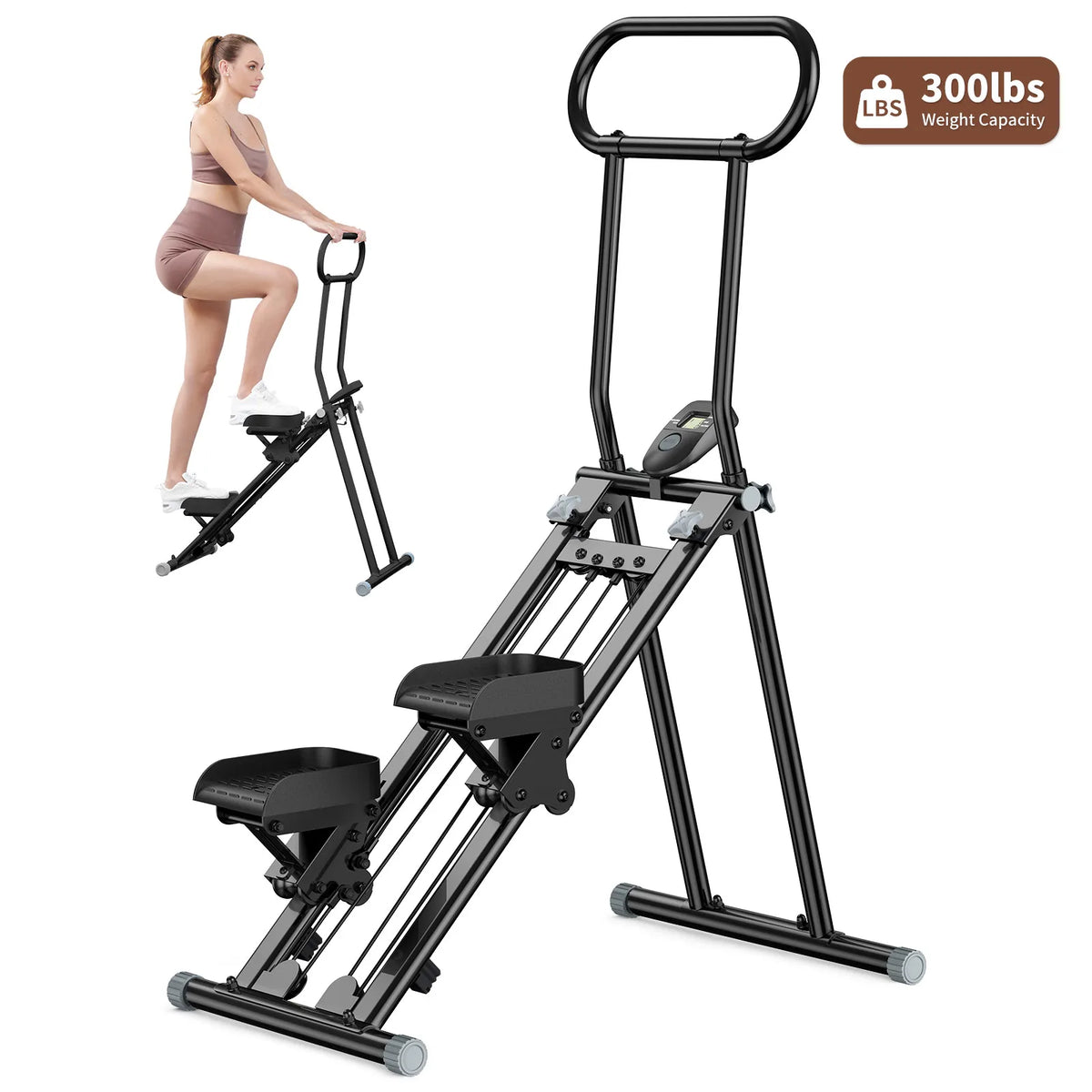 Sport Mini Vertical Fold Vertical Cardio Home Gym Stair Climber Exercise Machine