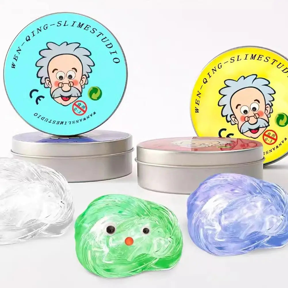 Transparent Liquid Mud, Slime Bubble Gel Stress Relief Toy, Elastic Glass Transparent Crystal Mud, Stress Relief Tool