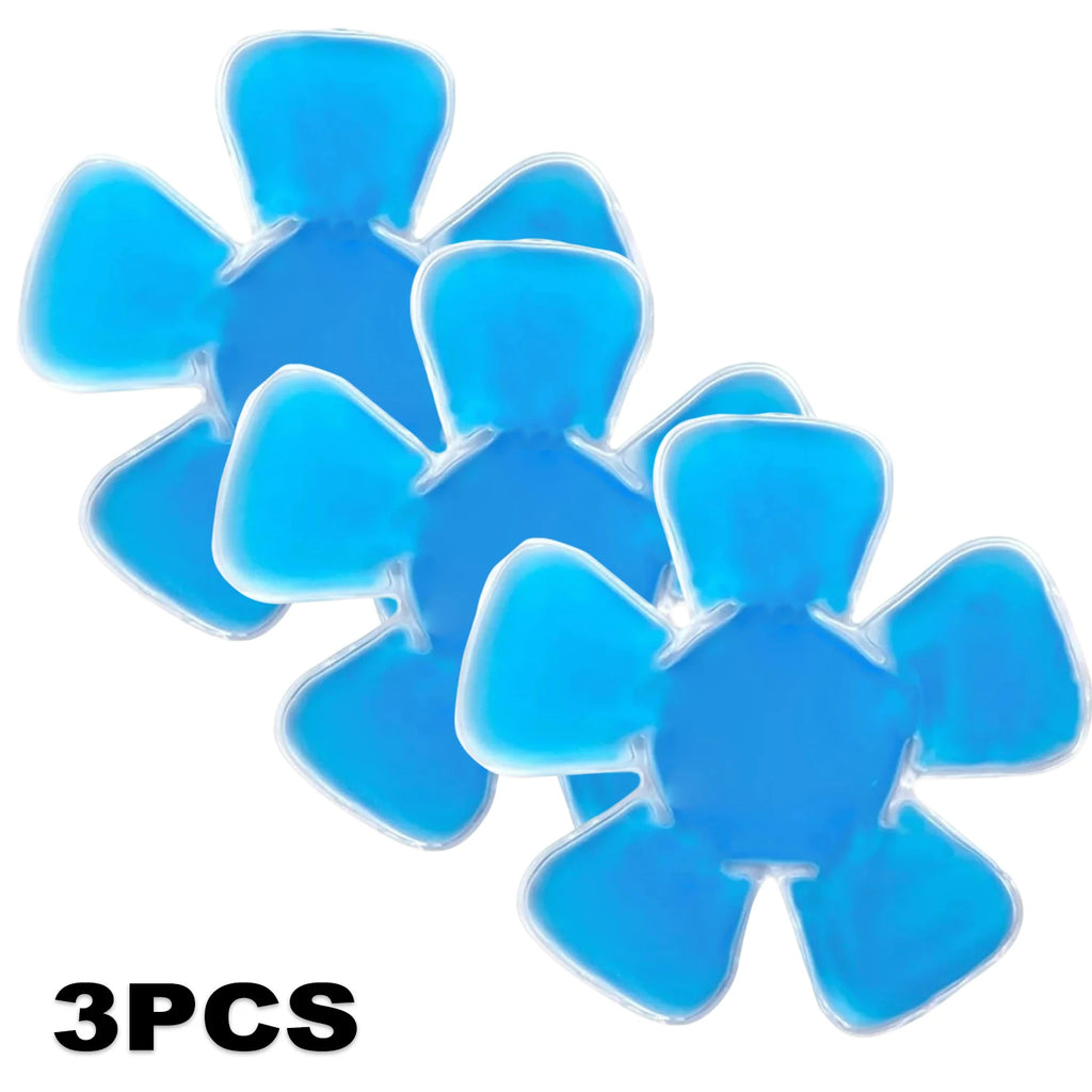 Blue PVC Gel Ice Pack - Adjustable Cooling Pad for Helmets & Hats | Reusable Cold Compress Travel Portable Outdoor Accessory