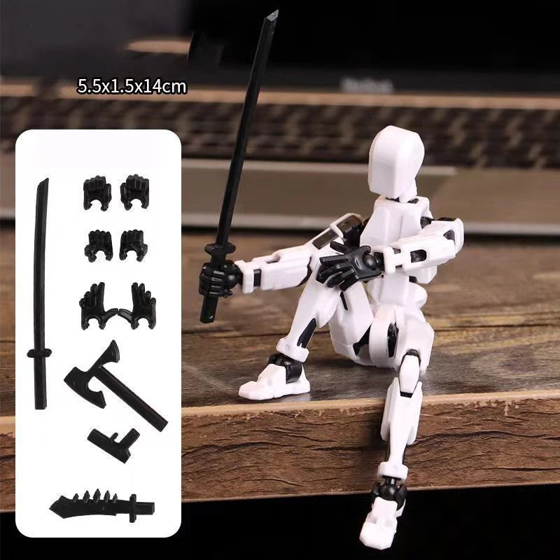UNGH Multi-Jointed Movable Robot 3D Printed Mannequin Toy 13 Action Figure Full Body Movable Robot Toys Gifts For Children