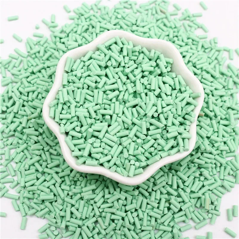 Colourful Mix Cylindrical Polymer Clay Slices Sprinkles for Slime Filling Clay DIY Crystal  Crafts Tiny plastic klei Accessory