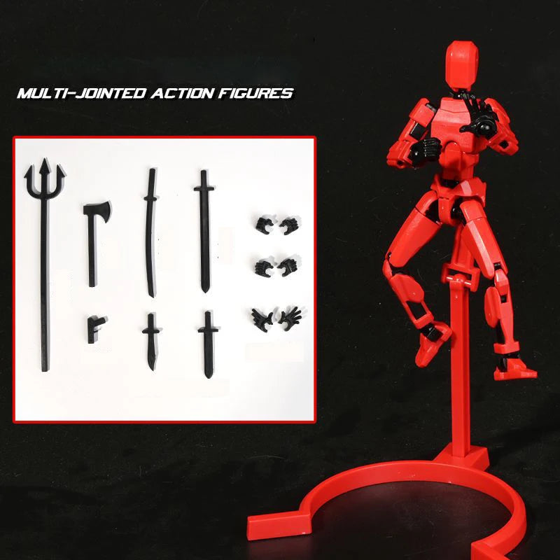 UNGH Multi-Jointed Movable Robot 3D Printed Mannequin Toy 13 Action Figure Full Body Movable Robot Toys Gifts For Children