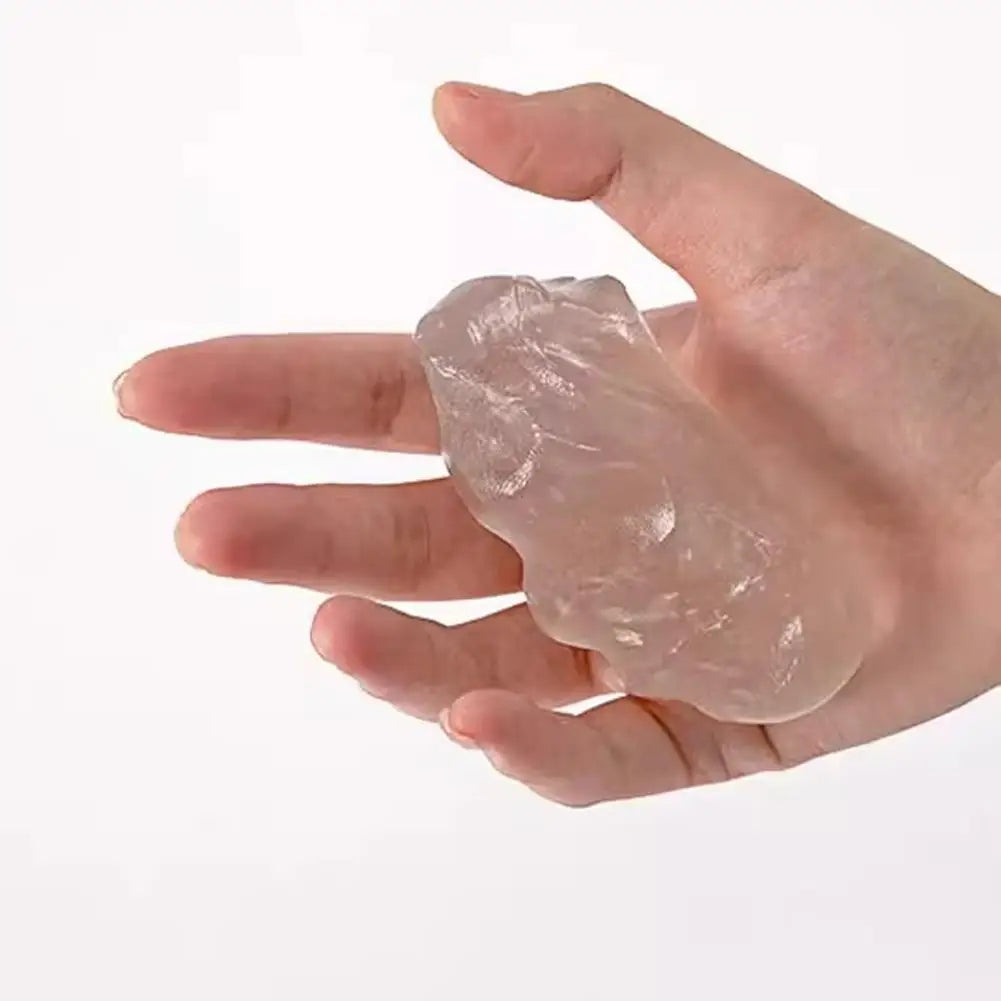 Transparent Liquid Mud, Slime Bubble Gel Stress Relief Toy, Elastic Glass Transparent Crystal Mud, Stress Relief Tool