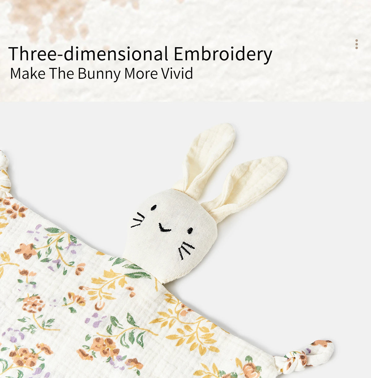 Baby Soothing Towel: Soft Rabbit Doll,Cotton Teether,Infant Comfort,Sleeping,Nursing, Cuddling Blanket Toys for Appeasing Babies