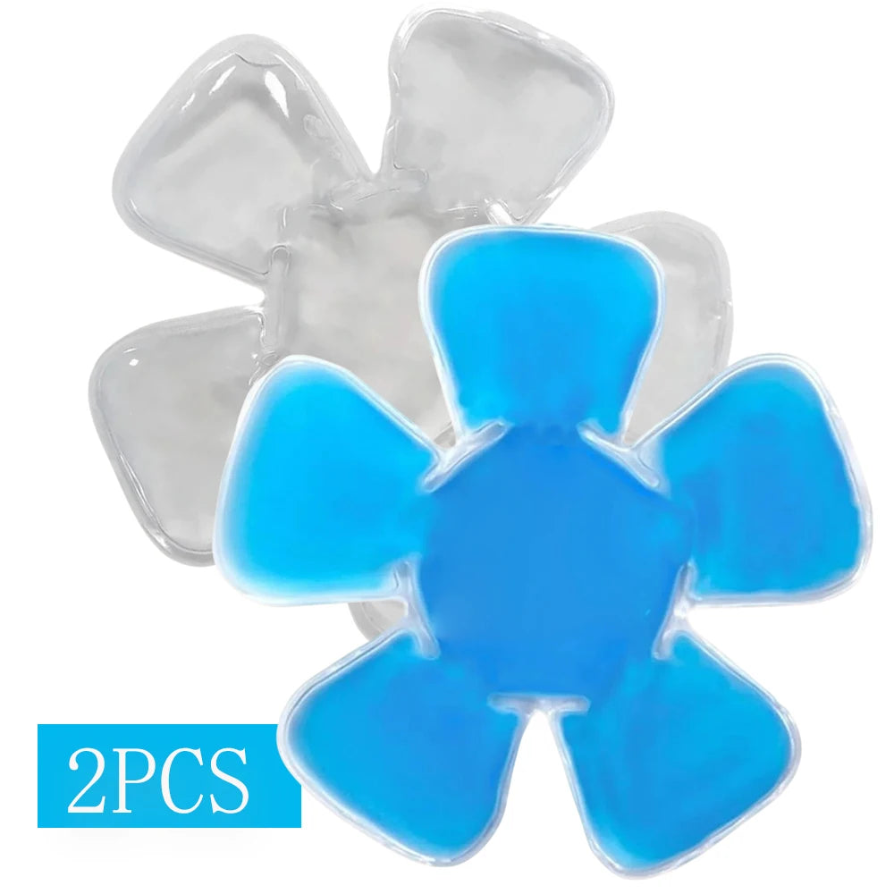Blue PVC Gel Ice Pack - Adjustable Cooling Pad for Helmets & Hats | Reusable Cold Compress Travel Portable Outdoor Accessory