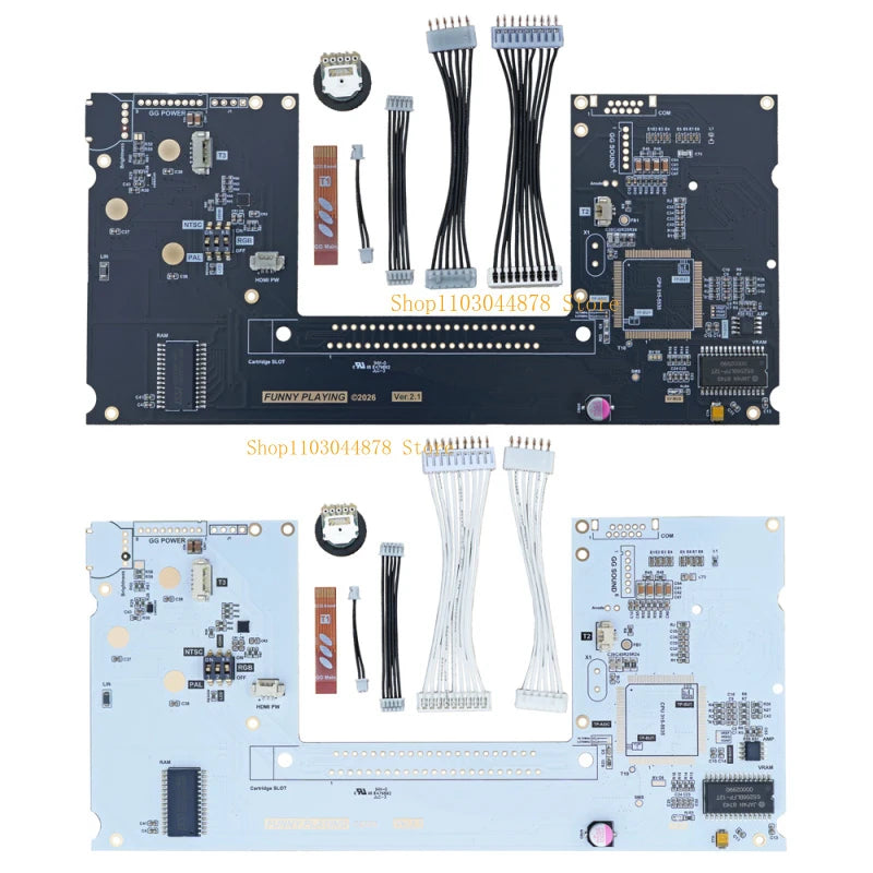 New Enhanced Replacement Motherboard (Single-Chip) With Colorful RGB Lights Without CPU For GAMEGEAR GG Gaming Console